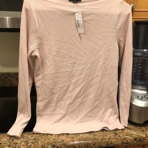 NWT Jcrew ribbed dusty pink top in size S